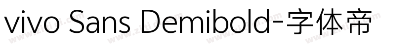 vivo Sans Demibold字体转换